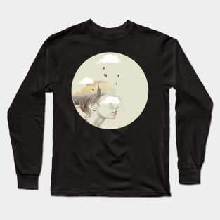 New York City Rising - Double Exposure Long Sleeve T-Shirt